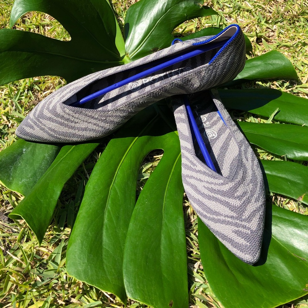 Rothy’s Grey Zebra 🦓 Points 9.5 NIB!